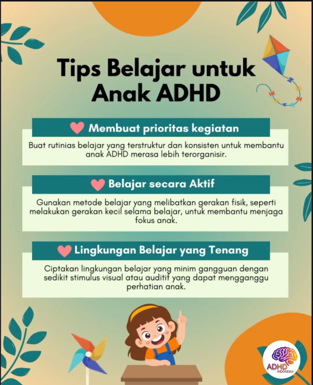 Strategi Belajar yang Cocok untuk Anak ADHD di Kabupaten Bener Meriah